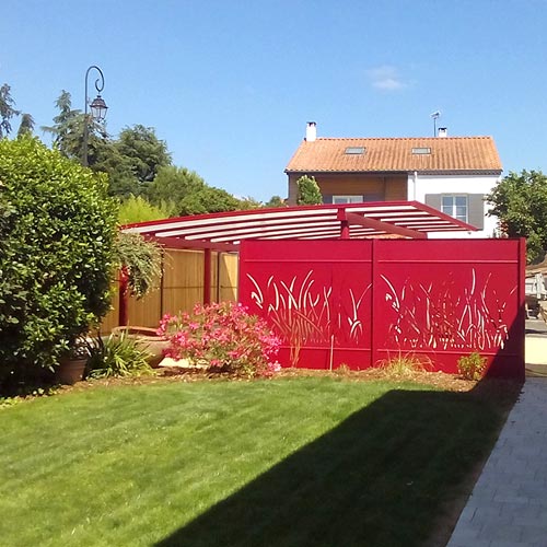 Pose de carport et de clôture avec portail en région de Cholet