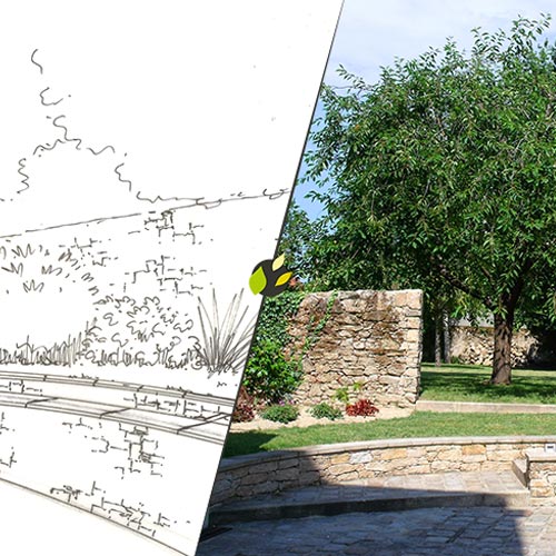 Projet et réalisation d'un muret en pierre naturelle près de Nantes