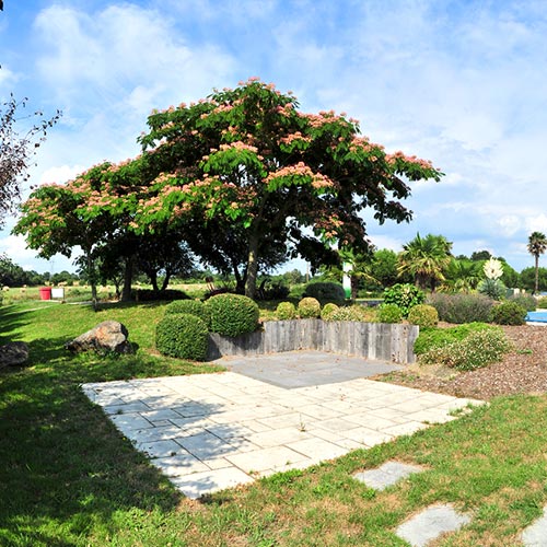 Vue du jardin expo panoramique paysagiste à Gétigné