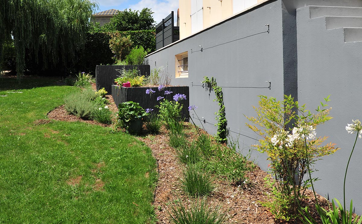 patio végétalisé - Recherche Google  Mur végétal exterieur, Amenagement  jardin, Treillis jardin